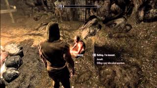 How to Serve time in Markarth Prison Mines Skyrim Dawnguard [upl. by Asta]