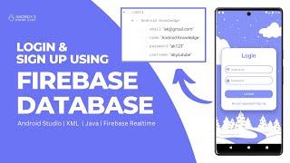 Login and Signup using Firebase Realtime Database in Android Studio  Store Data [upl. by Eelatsyrc911]