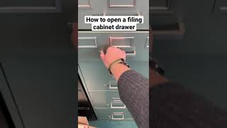 How to open a filing cabinet drawer shorts [upl. by Anak]