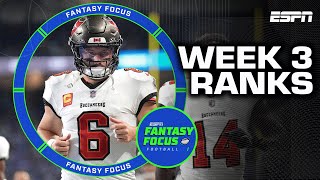 Week Three Rankings  Tight End Time Machine  Fantasy Focus 🏈 [upl. by Erlene885]