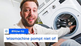 Wasmachine pompt niet af Pomp deblokkeren  BlueMovement [upl. by Abbi]