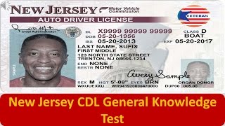 New Jersey CDL General Knowledge Test [upl. by Ormond761]