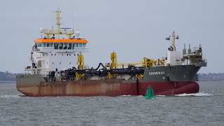 CAUSEWAY  Boskalis hopper dredger arrivingdeparting the Port of Felixstowe 🇬🇧 10824 [upl. by Annaiv892]