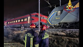 Il Frecciarossa quottamponaquot un treno regionale tra Faenza e Forlì [upl. by Moberg428]