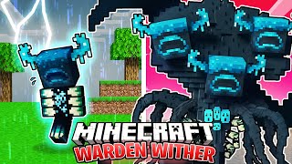 I Survived 100 DAYS as a WARDEN WITHER in HARDCORE Minecraft [upl. by Ginnifer]