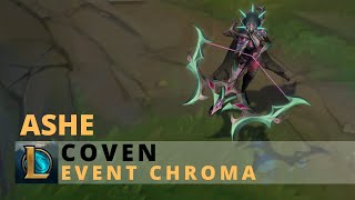 Coven Ashe Dark Ritual Chroma  League of Legends [upl. by Immij]