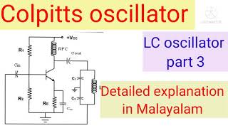 Trademan electronics instructor colpitts oscillator detailed explanation in Malayalam [upl. by Ydisac808]