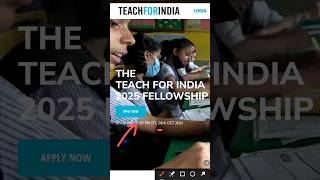 teach India fellowship teachindiafellowship fellowship teachindia [upl. by Scevour]