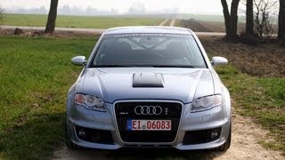 MTM Supercharged B7 Audi RS4 Clubsport Launch 8250 RPM Crazy Insane sound [upl. by Oag]