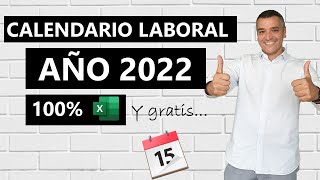 Calendario Laboral 2022 en Excel [upl. by Annaerda]