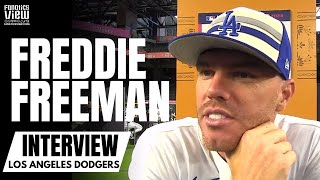 Freddie Freeman talks Shohei Ohtani LA Dodgers First Half of Season  Full MLB AllStar Interview [upl. by Ekal218]