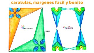 caratulas para cuadernos fáciles y bonitos 2022 [upl. by Emirak]