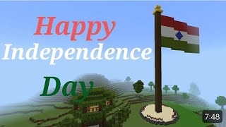 I HAD MADE INDIAN FLAG IN MINECRAFT minecraft [upl. by Einobe515]