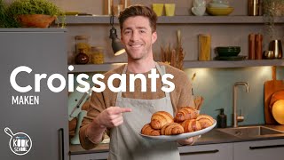 Croissants maken met Hugo Kennis  Allerhande Kookschool [upl. by Ahsimik]