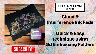 Interference Ink Pads with 3d Embossing Folders [upl. by Essej]