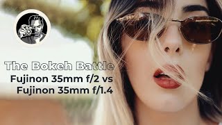 Battle Of The Bokeh Fuji 35mm F2 Vs F14 Portrait Photography Showdown [upl. by Kerby]