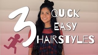 3 Easy Hairstyles  Minnie Mouse Hairstyle and Braids [upl. by Tadeo478]