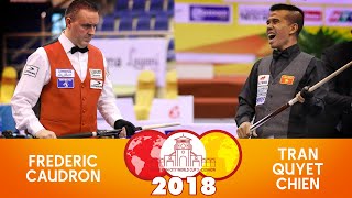 3Cushion HoChiMinh World Cup 2018  Frederic Caudron vs Tran Quyet Chien [upl. by Amieva]