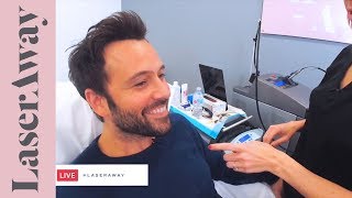 Laser Hair Removal For Men Face and Neck Line [upl. by Kendyl]