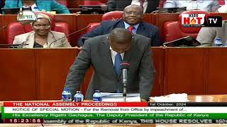 DP Gachagua in tears as 291 MPs spearheads his impeachmentchanting Must Go slogan in Parliament [upl. by Blase]