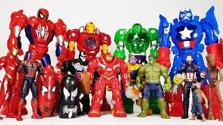 Thanos appeared with Gauntlet Go Avengers Hulkbuster Iron man Spider man Captain America Hulk [upl. by Ahaelam]