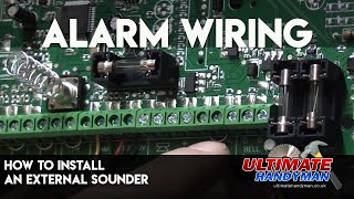 How to install an external sounder  Alarm wiring [upl. by Ailehpo688]