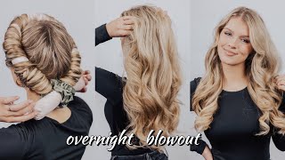 Overnight Blowout EASY heatless curls [upl. by Aidul]