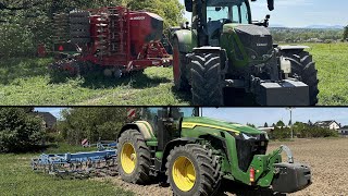 John Deere 8R340  Lemken Korund 8 amp Fendt 724 Vario  Horsch Pronto 6DC [upl. by Grewitz783]