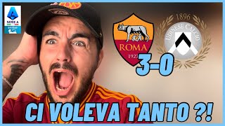 SEEEEEEE🔥🔥Una BELLISSIMA ROMA ASFALTA l’UDINESE🐺JURIC CORAGGIOSO👏RomaUdinese 30Serie A Enilive [upl. by Madai]