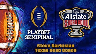 Steve Sarkisian Texas Head Coach  Allstate Sugar Bowl Announcement 12323 [upl. by Alger]