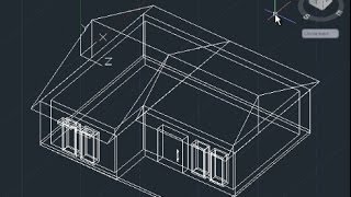 AutoCAD 3D House Modeling Tutorial Beginner Basic [upl. by Abehshtab774]