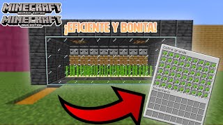 Como hacer una GRANJA DE CAÑA DE AZUCAR en MINECRAFT 119  118 JAVA Y BEDROCK [upl. by Dhar]