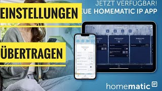 Homematic IP Einstellungen auf neues Handy übertragen [upl. by Akemet]