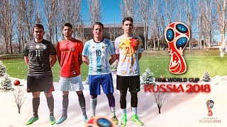 RECREANDO EL MUNDIAL DE RUSIA 2018 RETOS DE FÚTBOL EN LA VIDA REAL ByDiegoX10 [upl. by Eecyal]