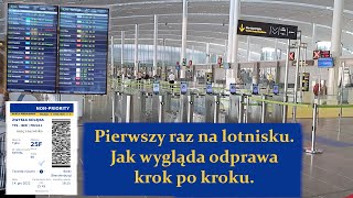 Pierwszy raz na lotnisku Jak wygląda odprawa krok po kroku [upl. by Freudberg415]