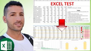 Data Analyst EXCEL Interview Test Example  Prepare for your EXCEL Test  2022 [upl. by Moffitt]