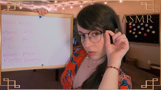 ⭐ASMR tu PROFESORA te Enseña CHILENO Sub [upl. by Eibocaj64]