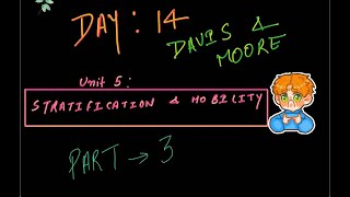 DAVIS AND MOORE UNIT 5 STRATIFICATIONamp MOBILITY [upl. by Chao192]