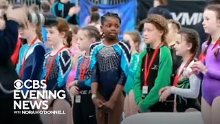 Gymnastics Ireland apologizes after young Black gymnast passed over during medal ceremony [upl. by Enelhtac]