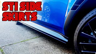 22 WRX Side Skirt Install [upl. by Aizirk]