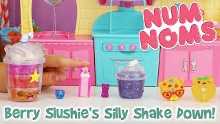 Berry Slushie’s Silly Shake Down  Num Noms  Official Snackables Silly Shakes Maker Play Video [upl. by Releehw]