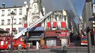 Incendie à lÉlysée Montmartre salle de Paris [upl. by Quar]