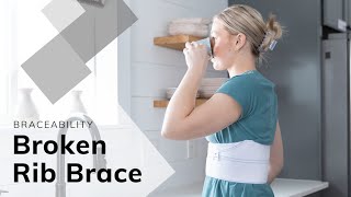 BraceAbility Broken Rib Brace for Fractured Cracked or Dislocated Ribs [upl. by Lebiram]