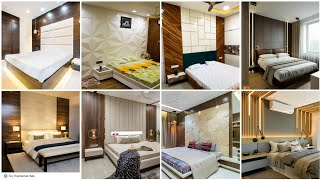 2023 Modern PVC Wall Design Ideas for Bedroom  PVC or WPC Bedroom wall Panelling Ideas [upl. by Adnyc739]