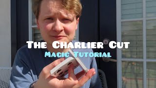 HOW TO DO THE ONE HANDED SHUFFLE  The Charlier Cut Magic Tutorial [upl. by Elrebma]