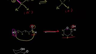 Formation of hemiacetals and hemiketals  Aldehydes and ketones  Organic chemistry  Khan Academy [upl. by Kila]