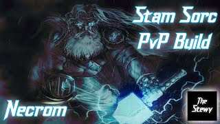 OP Stam Sorc PvP Build with Gameplay  ESO PvP  Necrom u39 [upl. by Patrizius831]