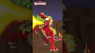 Battle of The Dino Max Powers  Smashers  Zuru Dinos Cartoons KidsCartoons Smashers [upl. by Gautea]