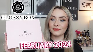 GLOSSYBOX FEBRUARY 2024 UNBOXING PR EDITION MISS BOUX [upl. by Aihsitan606]