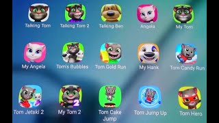 Talking Tom Tom 2 Talking Ben Talking Angela My Tom My Angela My tom 2 Tom Hero and More [upl. by Pollard59]